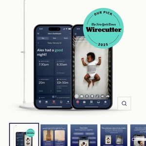 Nanit Pro Camera with Floor Stand and Breathing Band